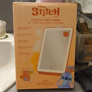 Impressions Vanity Co Disney Stitch Touch Pad Mini Tri Tone LED Makeup Mirror